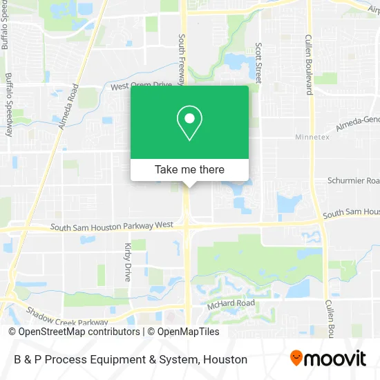 B & P Process Equipment & System map