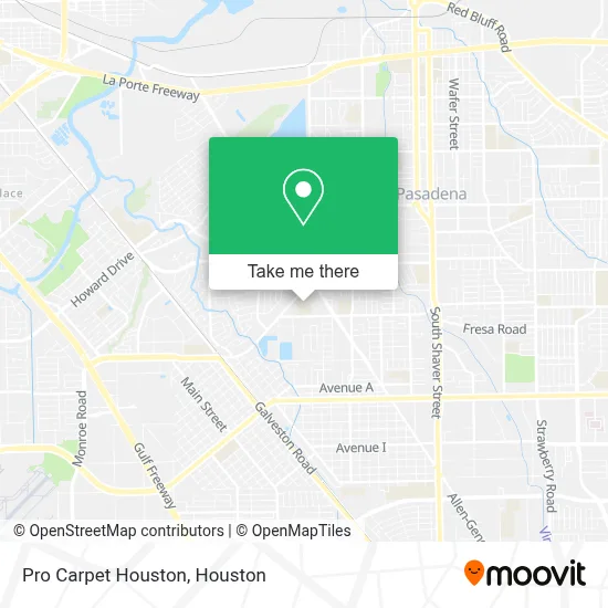 Pro Carpet Houston map