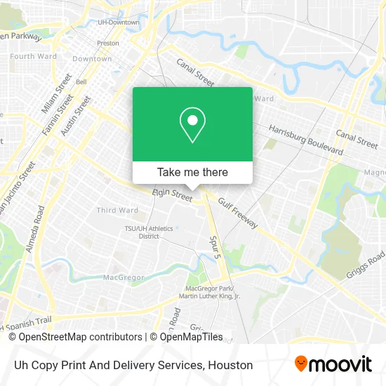 Uh Copy Print And Delivery Services map