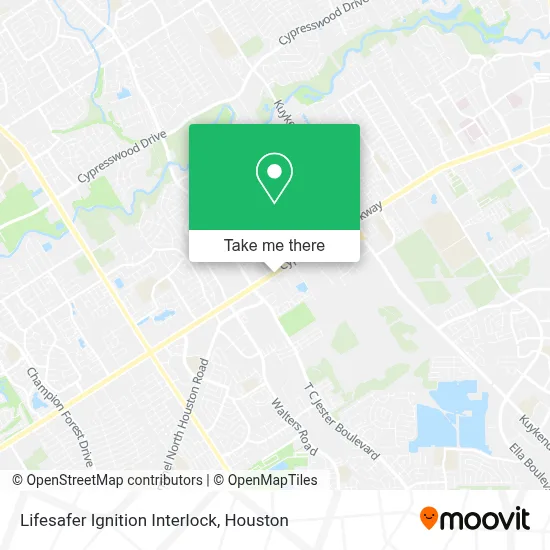 Lifesafer Ignition Interlock map