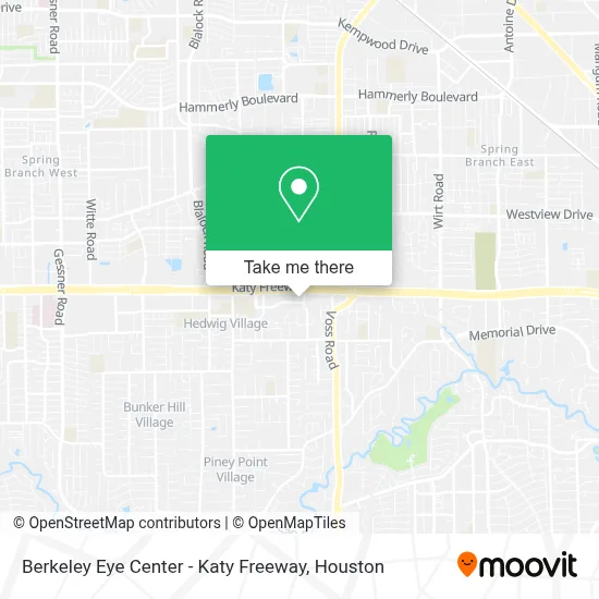 Berkeley Eye Center - Katy Freeway map