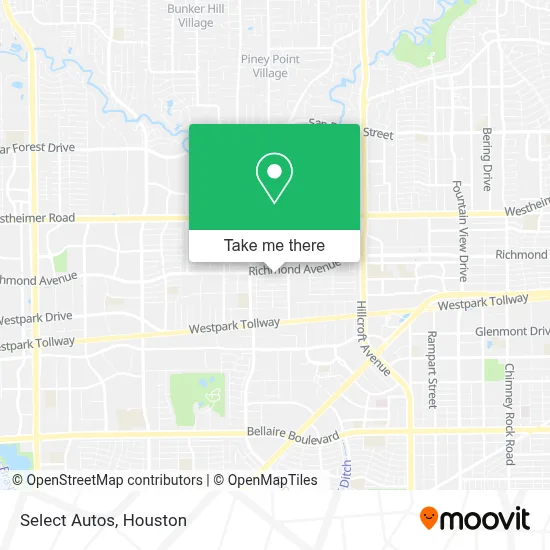 Select Autos map