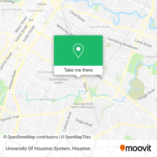 University Of Houston System map