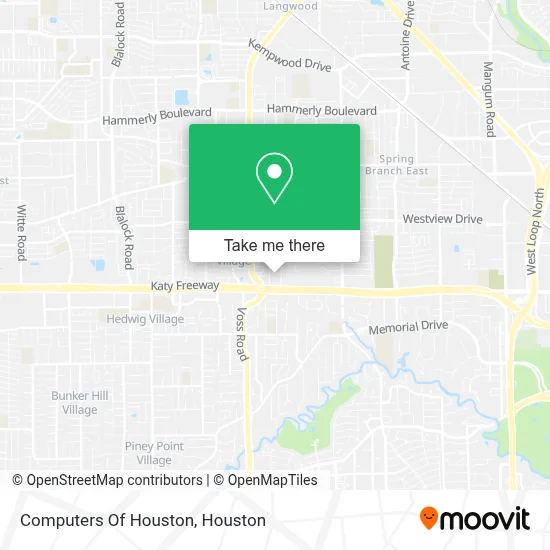 Computers Of Houston map