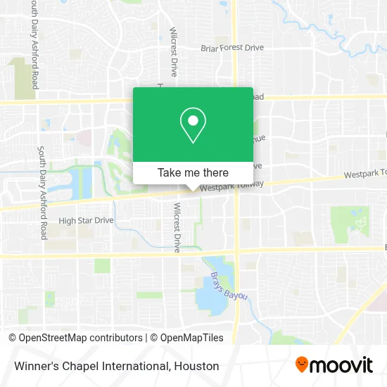 Winner's Chapel International map