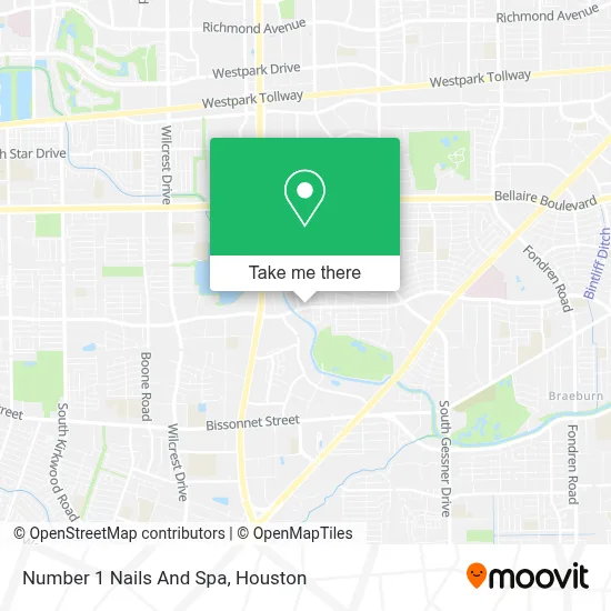 Number 1 Nails And Spa map