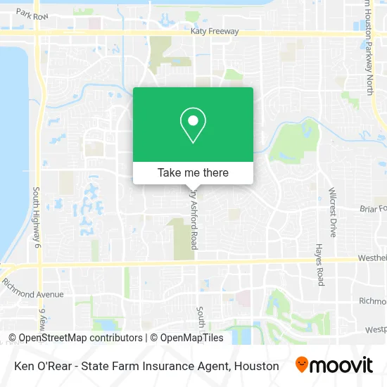 Ken O'Rear - State Farm Insurance Agent map