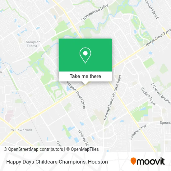 Happy Days Childcare Champions map