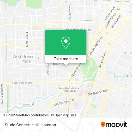 Stude Concert Hall map