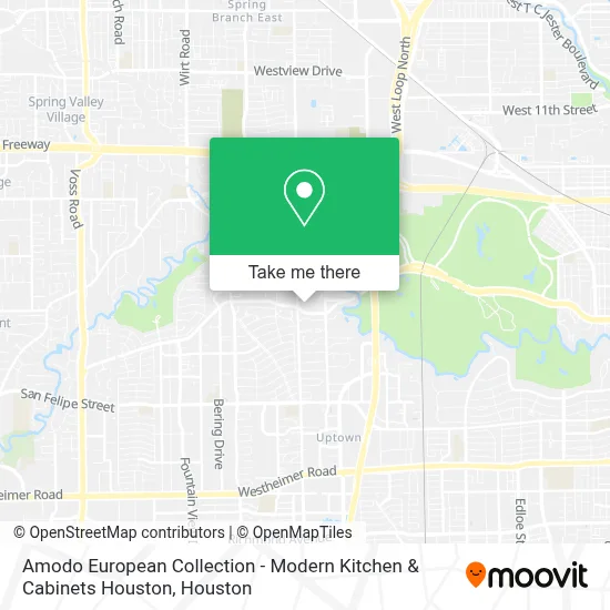 Amodo European Collection - Modern Kitchen & Cabinets Houston map