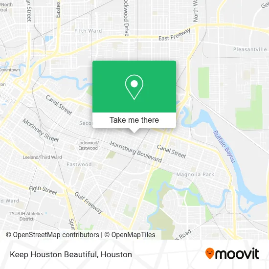Keep Houston Beautiful map