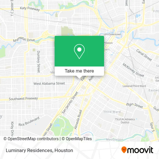 Luminary Residences map
