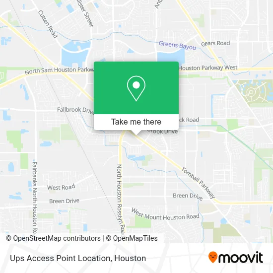 Ups Access Point Location map