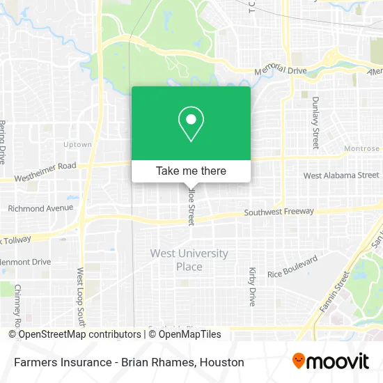 Farmers Insurance - Brian Rhames map