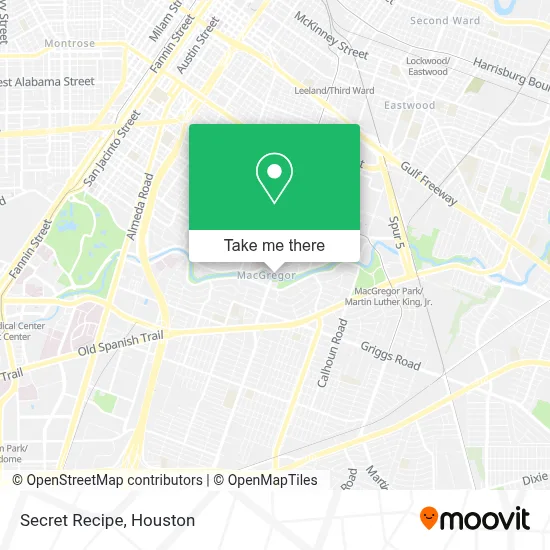 Secret Recipe map