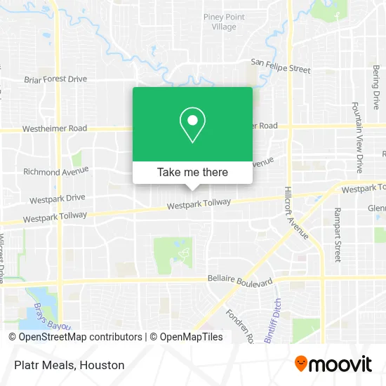 Platr Meals map