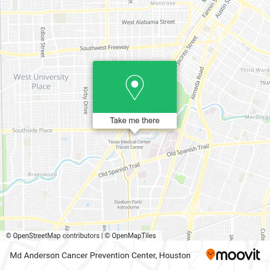Md Anderson Cancer Prevention Center map