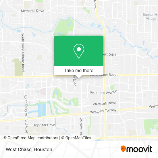 West Chase map