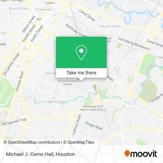 Michael J. Cemo Hall map