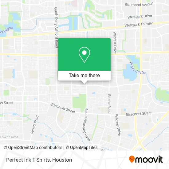 Perfect Ink T-Shirts map