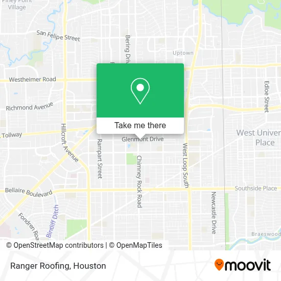Ranger Roofing map