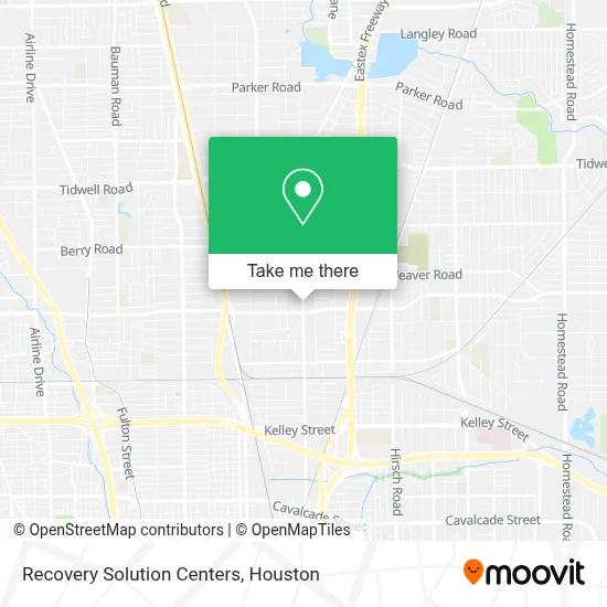 Recovery Solution Centers map