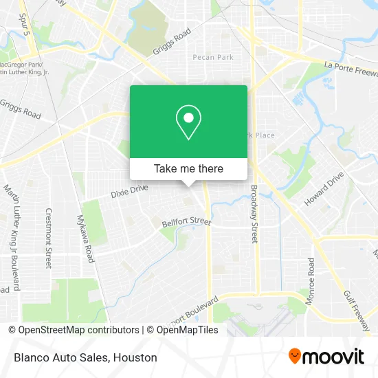 Blanco Auto Sales map
