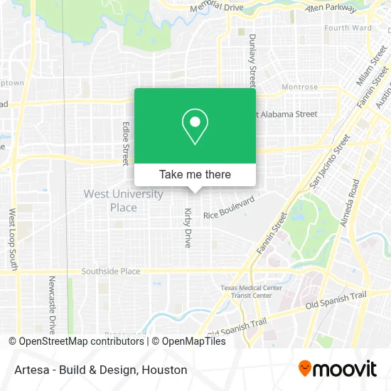 Artesa - Build & Design map