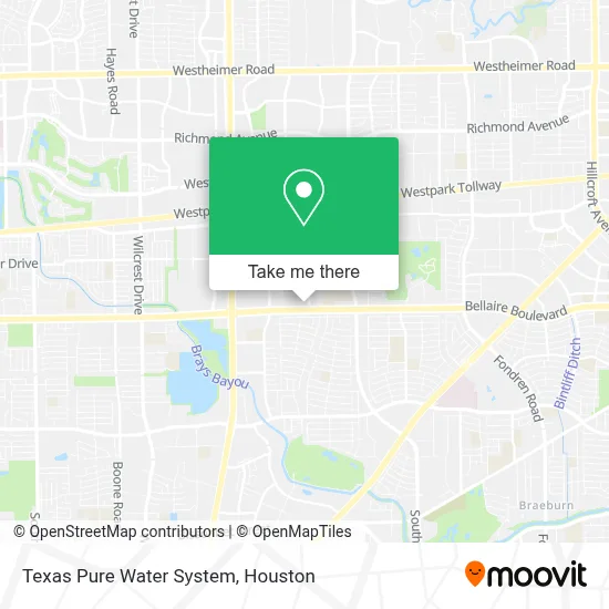 Texas Pure Water System map