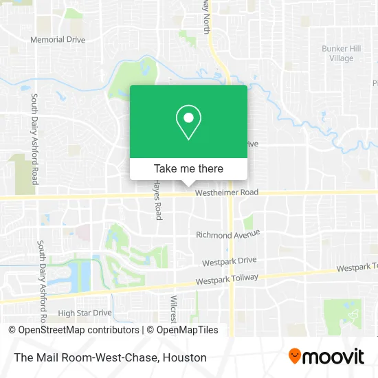 The Mail Room-West-Chase map
