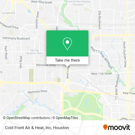 Cold Front Air & Heat, Inc map