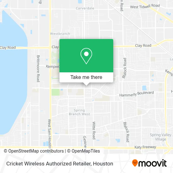 Cricket Wireless Authorized Retailer map