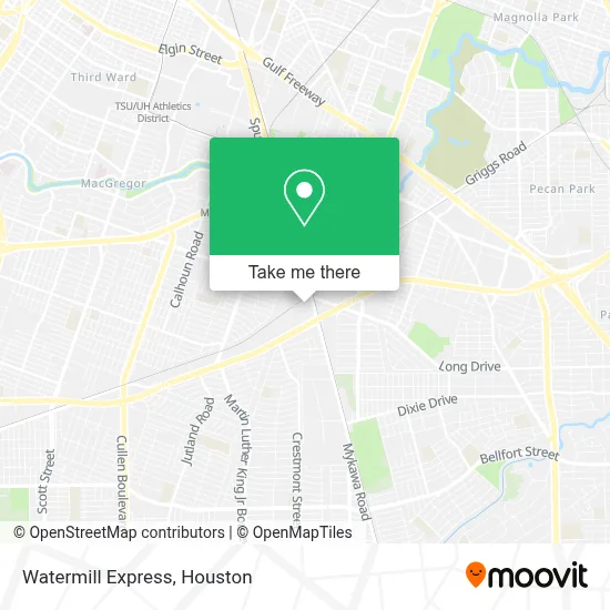 Watermill Express map
