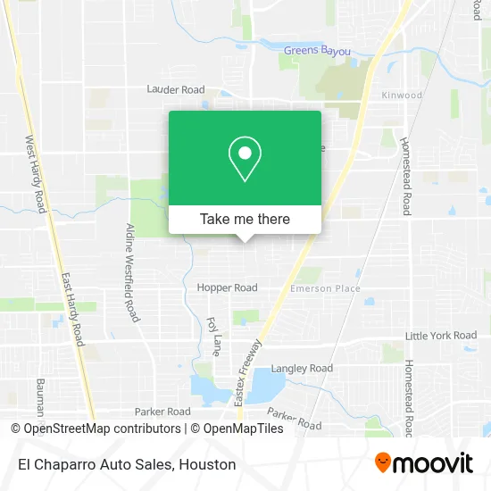 El Chaparro Auto Sales map