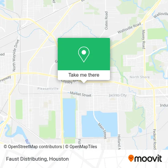Faust Distributing map