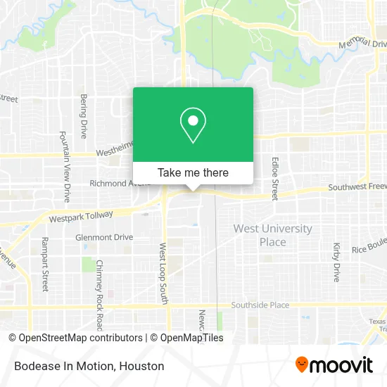 Bodease In Motion map