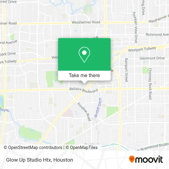 Glow Up Studio Htx map