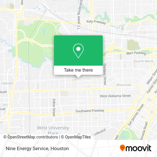Nine Energy Service map