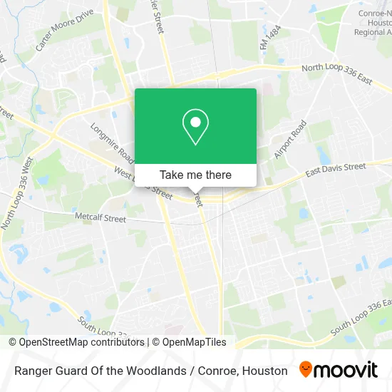 Ranger Guard Of the Woodlands / Conroe map