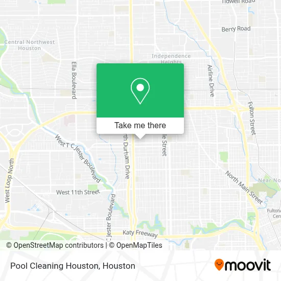 Pool Cleaning Houston map
