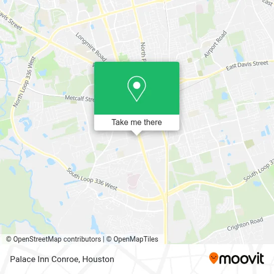 Palace Inn Conroe map