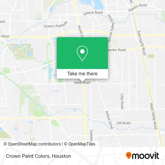 Crown Paint Colors map