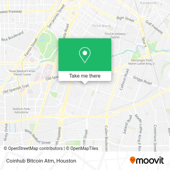 Coinhub Bitcoin Atm map