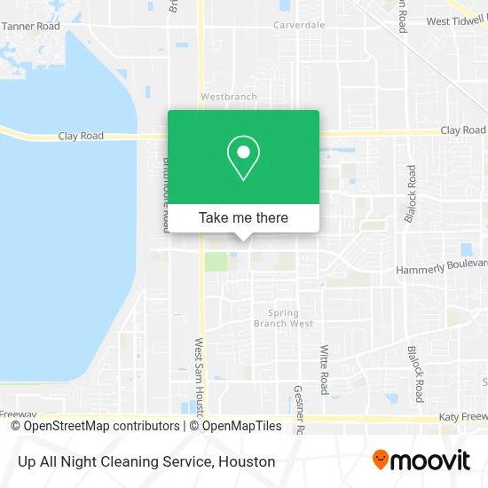 Up All Night Cleaning Service map