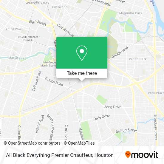 All Black Everything Premier Chauffeur map
