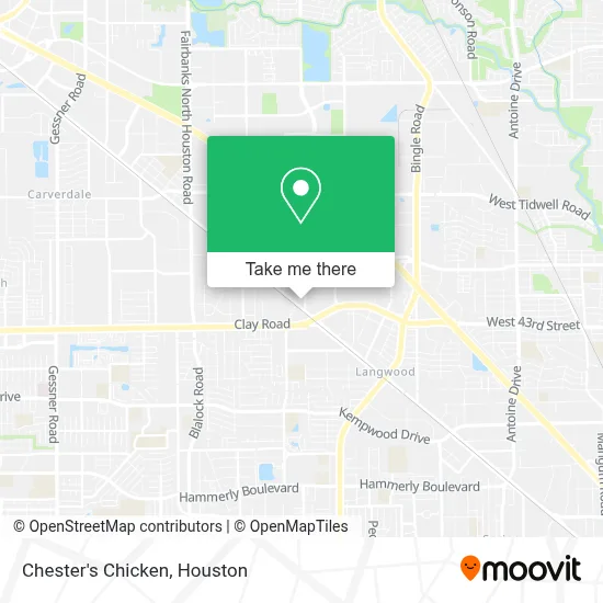 Chester's Chicken map