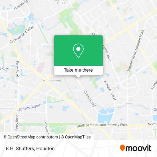 B.H. Shutters map