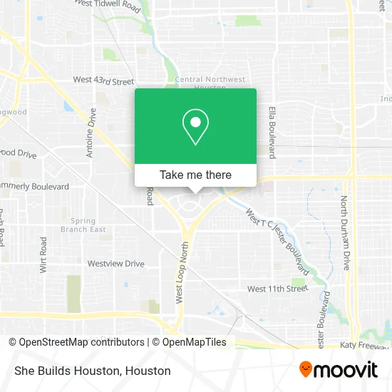 She Builds Houston map