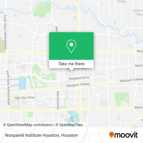 Nonpareil Institute Houston map