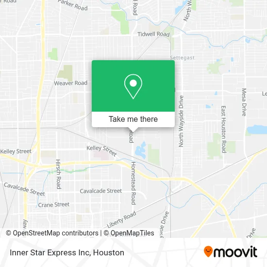 Inner Star Express Inc map